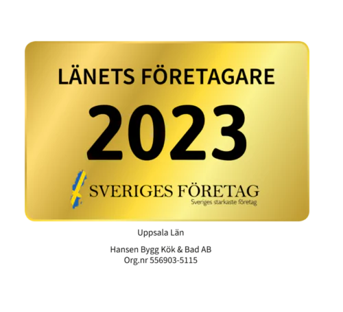 Hansen byggfirma i Uppsala är utsedda till länets företagare 2023